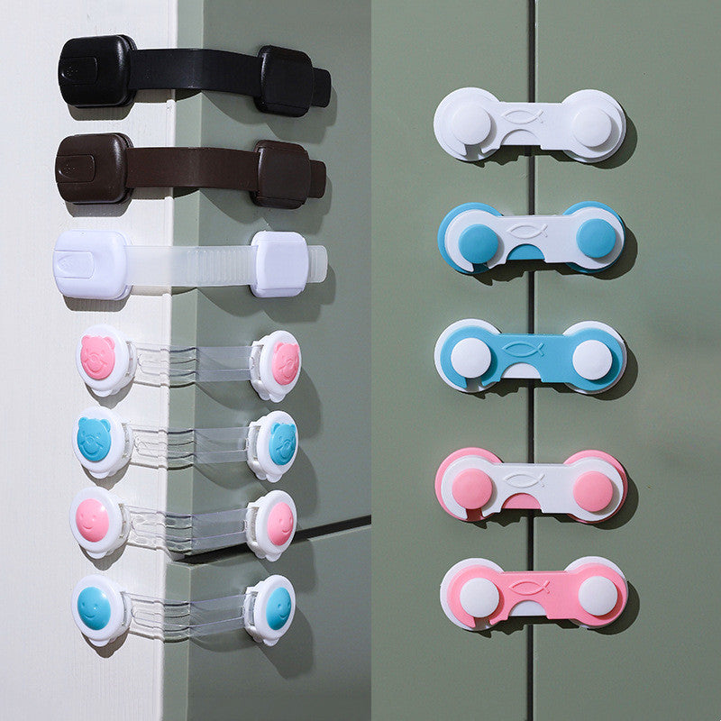 REEVALUATENICATED Adjustable Child Safety Locks for Cabinets & Drawers