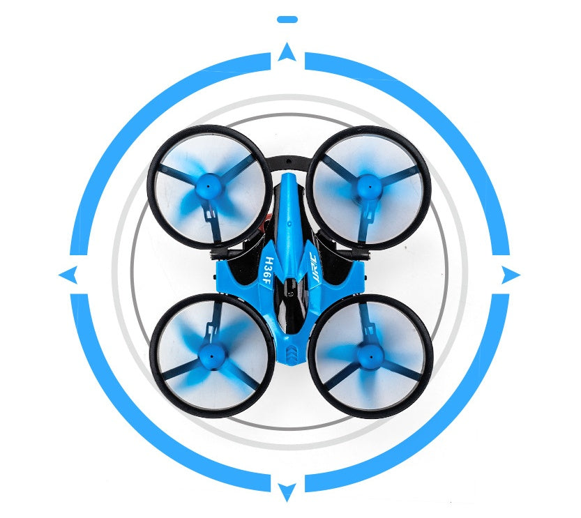 REEVALUATENICATED 3-in-1 RC Drone Car & Boat Flying Quadcopter Toy Kids
