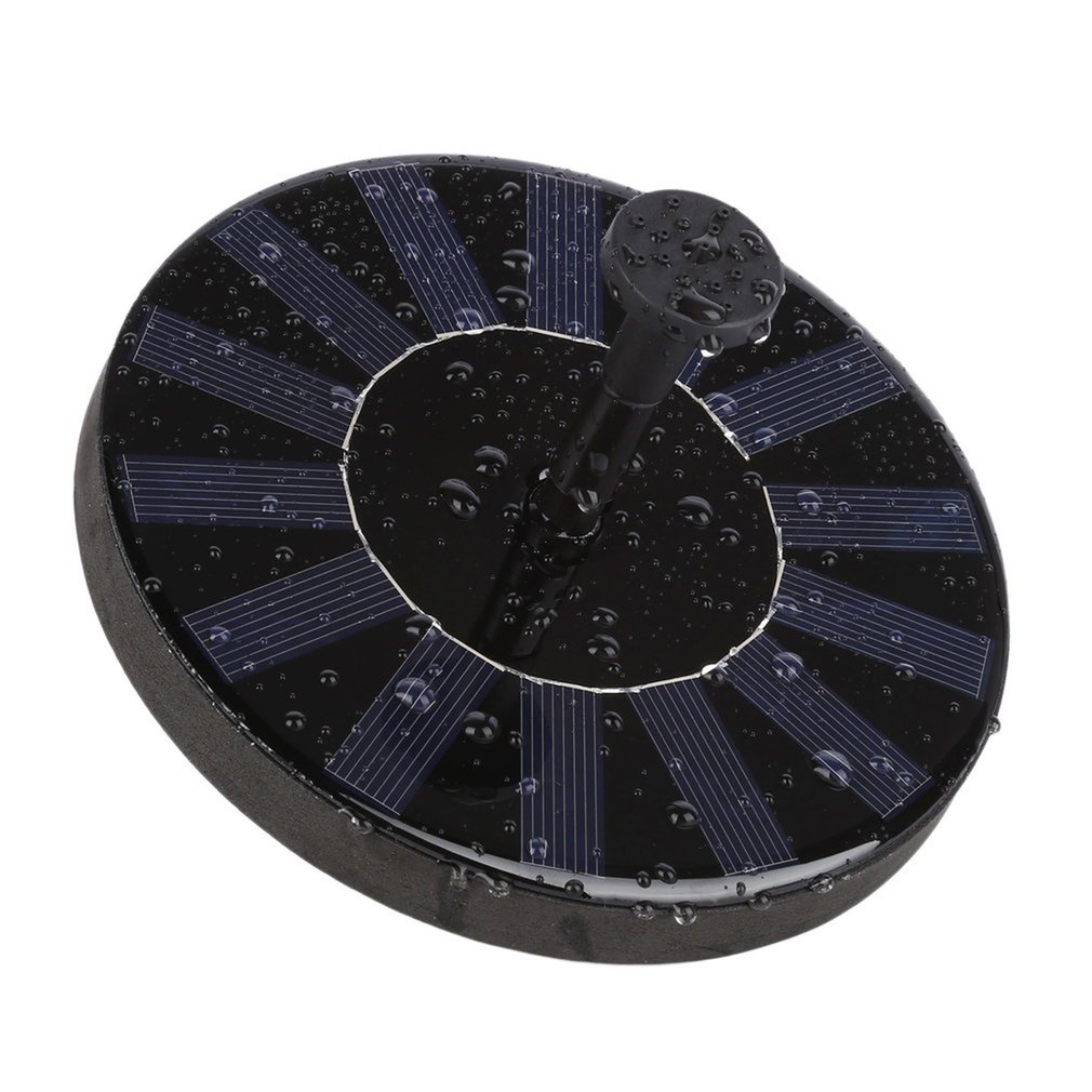 REEVALUATENICATED Solar Fountain Pump Outdoor Bird Bath Garden Water Feature